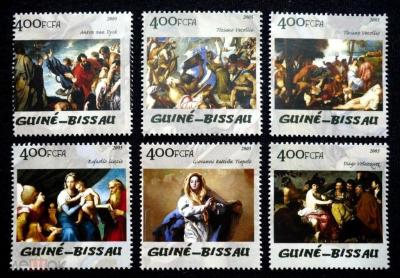 Гвинея-Биссау 2005, Рафаэль, 6 марок, MNH. -90.jpg