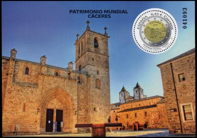 Spain 2023 Hojita Patrimonio Mundial Cáceres MNH-1100.jpg