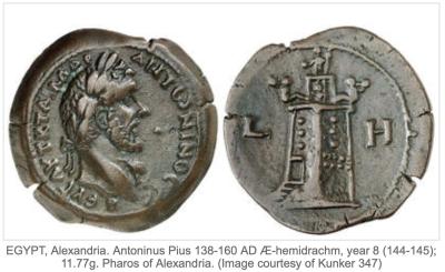 Alexandria. Antoninus Pius 138-160 AD Æ-hemidrachm, year 8 (144-145).jpeg