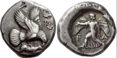 18. Olympia, Elis AR Stater. Circa 450-440 BC.jpeg