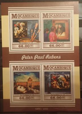 Мозамбик 2009 Рубенс кляйнбоген и блок малый тираж-200 (1).JPG