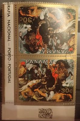 Панама 1968 лошади в живописи Рубенс и др.  СТО тет-беш-150.JPG